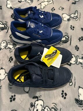 Reebok Kids' Navy and Royal Blue Sneakers Size 1 New